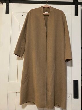 Splendid Tan Open-Front Wool-Blend Vest